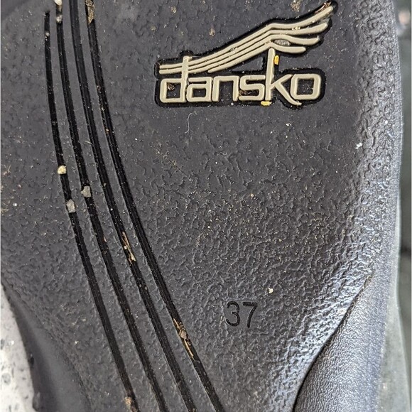 Dansko Black Leather Insulated Embroidered Winter Boot Size 37 - Picture 7 of 7